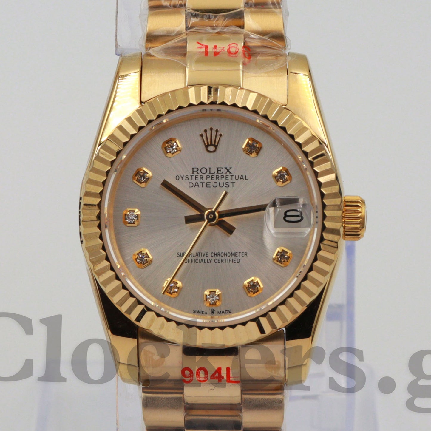 DATEJUST 31MM YELLOW GOLD OYSTER  DIAMONDS MARKERS