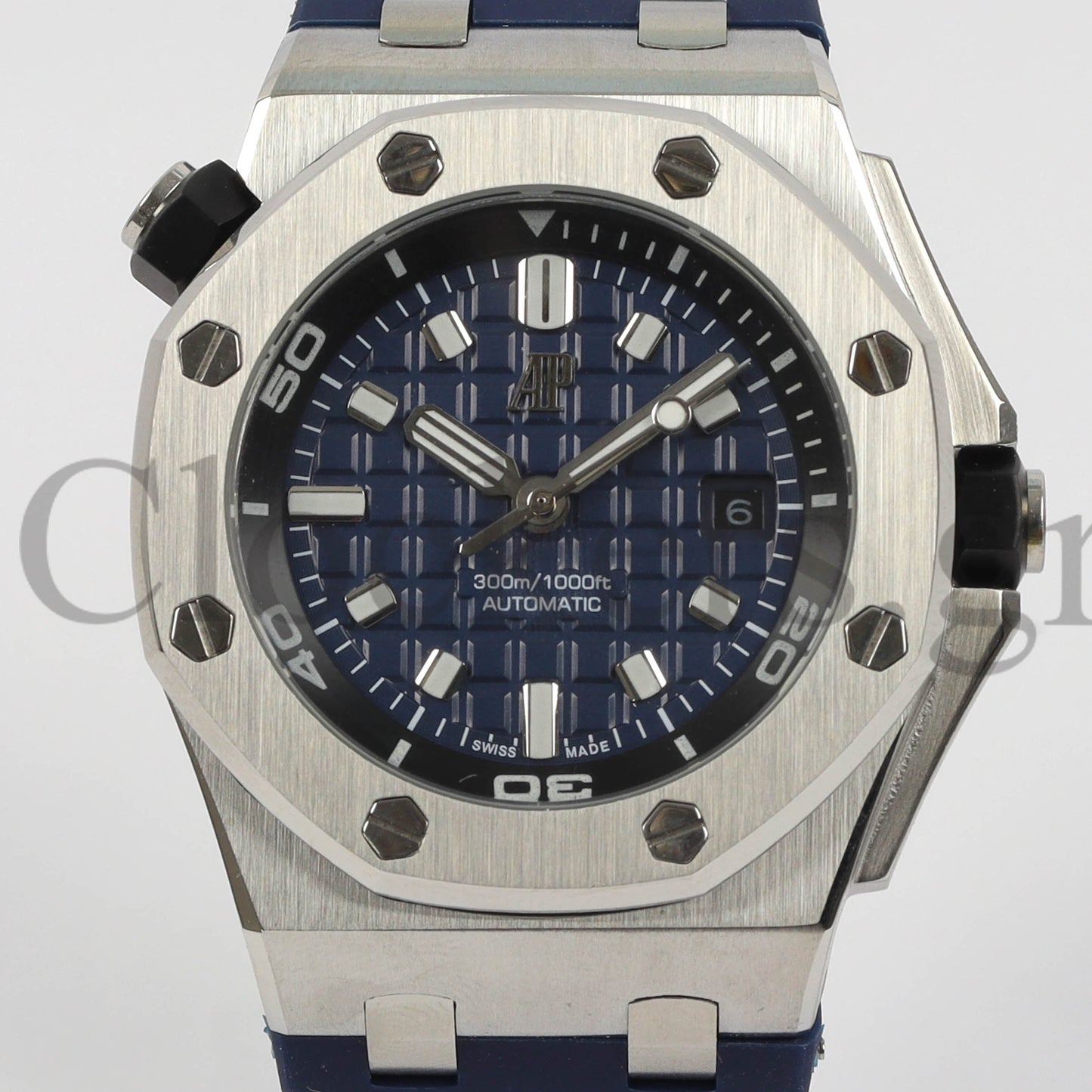 AUDEMARS PIGUET ROYAL OAK OFFSHORE DIVER 15710ST.OO.A052CA.01 BLUE INDEX STAINLESS STEEL RUBBER