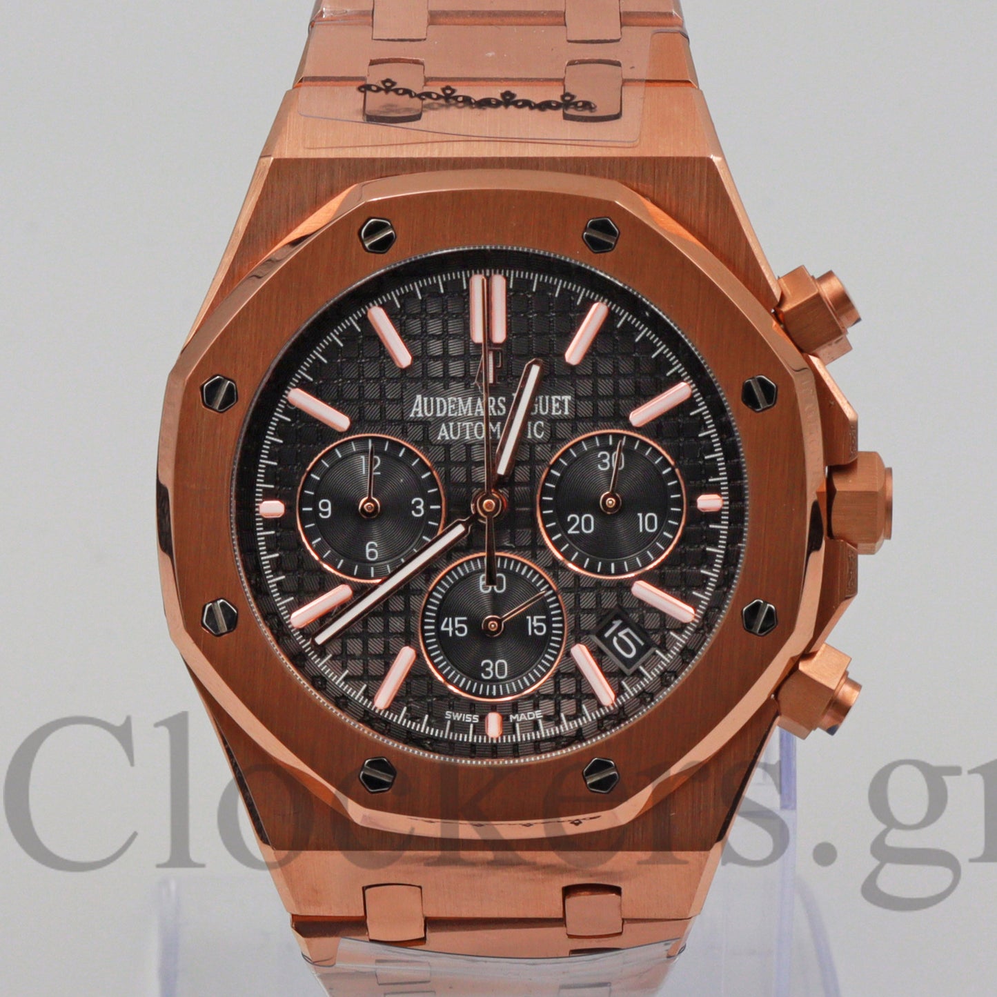 AUDEMARS PIGUET ROYAL OAK CHRONOGRAPH PINK GOLD BLACK DIAL 26239OR.OO.D821CR.