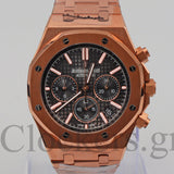 AUDEMARS PIGUET ROYAL OAK CHRONOGRAPH PINK GOLD BLACK DIAL 26239OR.OO.D821CR.