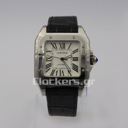 SANTOS 100 STEEL AUTOMATIC LARGE MEN'S WATCH