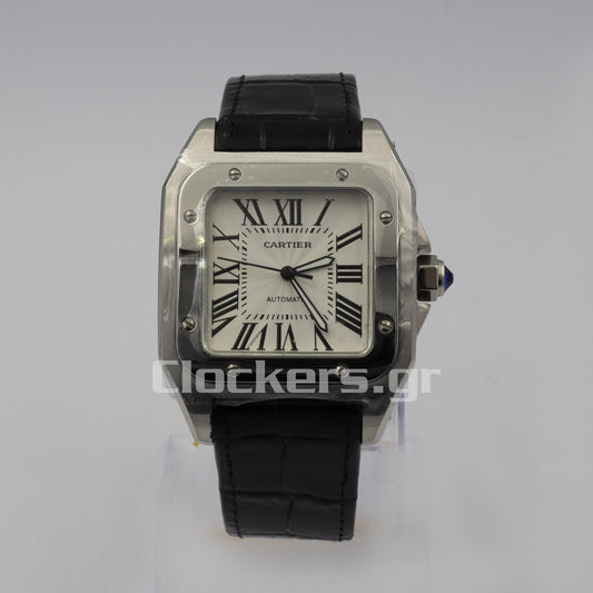 SANTOS 100 STEEL AUTOMATIC LARGE MEN'S WATCH