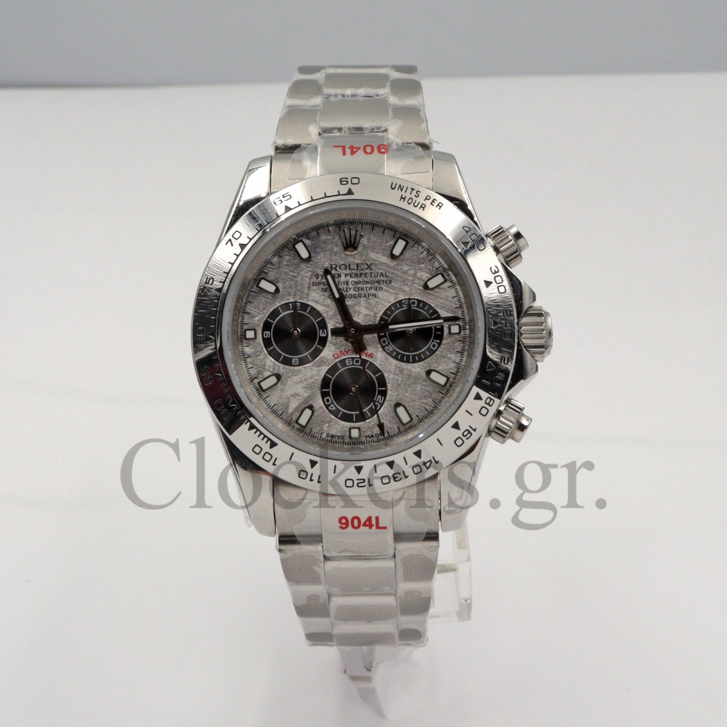 DAYT0NA 18K WHITE GOLD STEEL DIAL 40MM