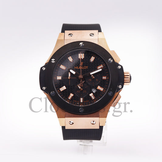 HUBLOT BIG BANG LUNA ROSSA CHRONOGRAPH GOLD BLACK 44MM LOW
