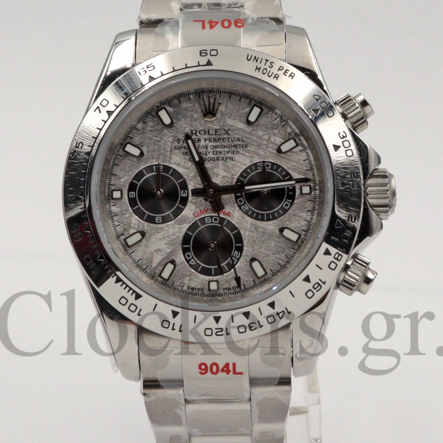 DAYT0NA 18K WHITE GOLD STEEL DIAL 40MM