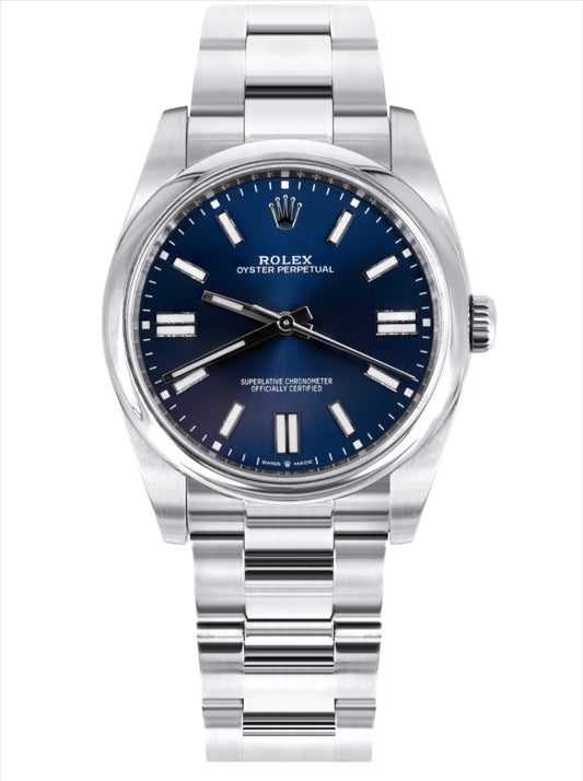 THE 2020 ROLEX OYSTER PERPETUAL 41 BLUE REFERENCE 124300  CLONE