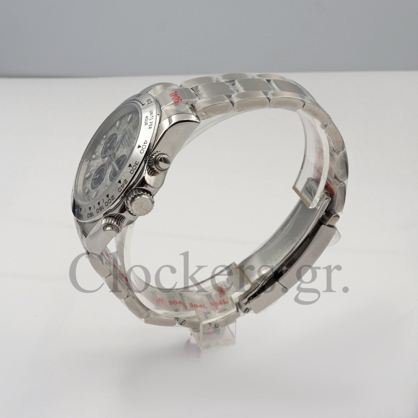 DAYT0NA 18K WHITE GOLD STEEL DIAL 40MM