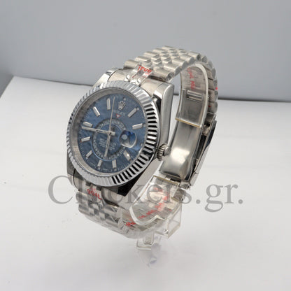 SKY-DWELLER BLUE DIAL AUTOMATIC MEN'S JUBILEE WATCH