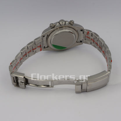 C0SMOGRAPH DAYT0NA BLACK DIAL SILVER RAINBOW 40MM