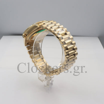 DAY-DATE II  40 MM OYSTER GREEN DIAL STICK MARKERS
