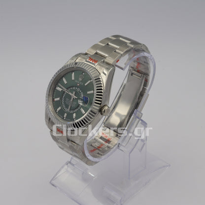 SKY-DWELLER SS  GREEN  DIAL STICK MARKERS