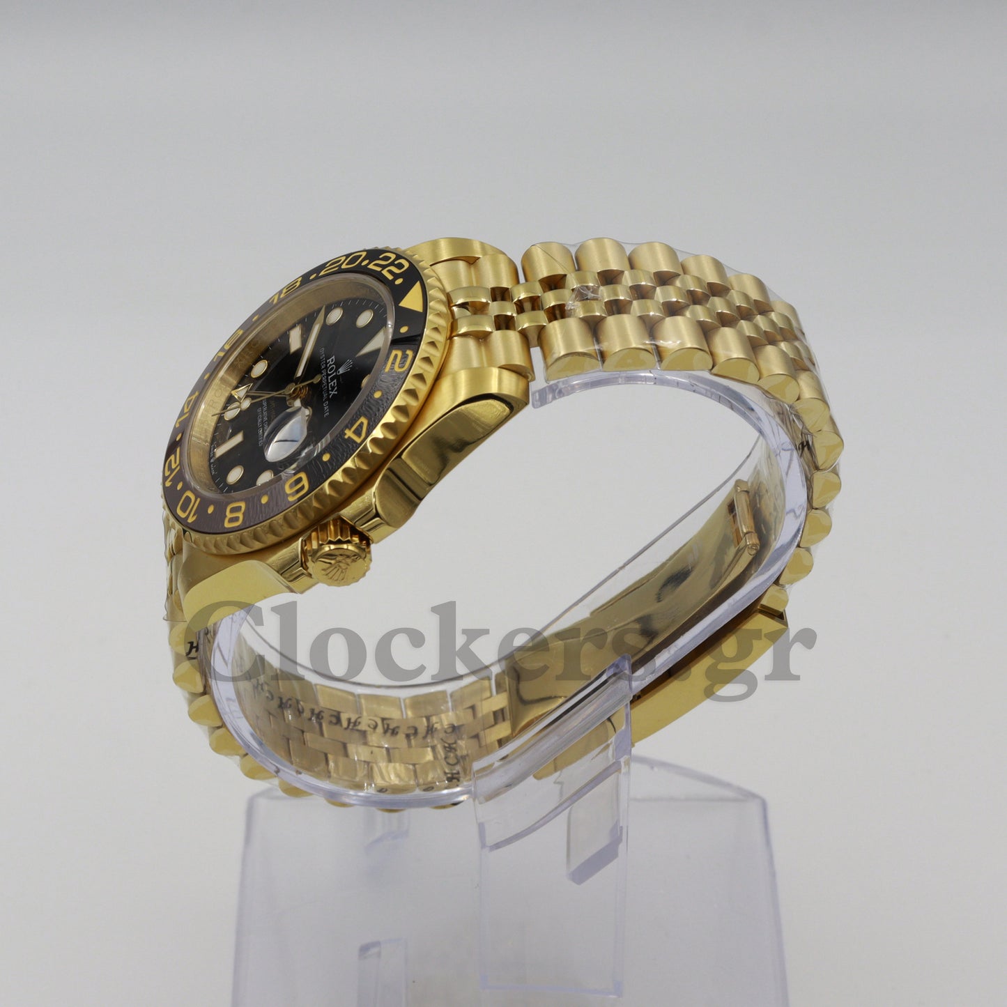 ROLEX GMT-MASTER II YELLOW GOLD BLACK DIAL CERAMIC BEZEL 40MM