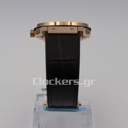 HUBLOT CLASSIC FUSION KING WATCH - 42 MM - BLACK DIAL -  RUBBER AND LEATHER STRAP