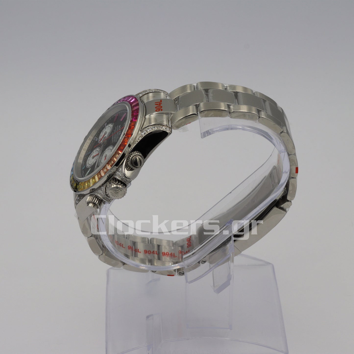 C0SMOGRAPH DAYT0NA BLACK DIAL SILVER RAINBOW 40MM