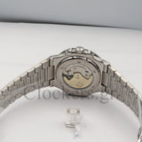 PATEK PHILIPPE NAUTILUS SILVER BRACELET GREEN DIAL