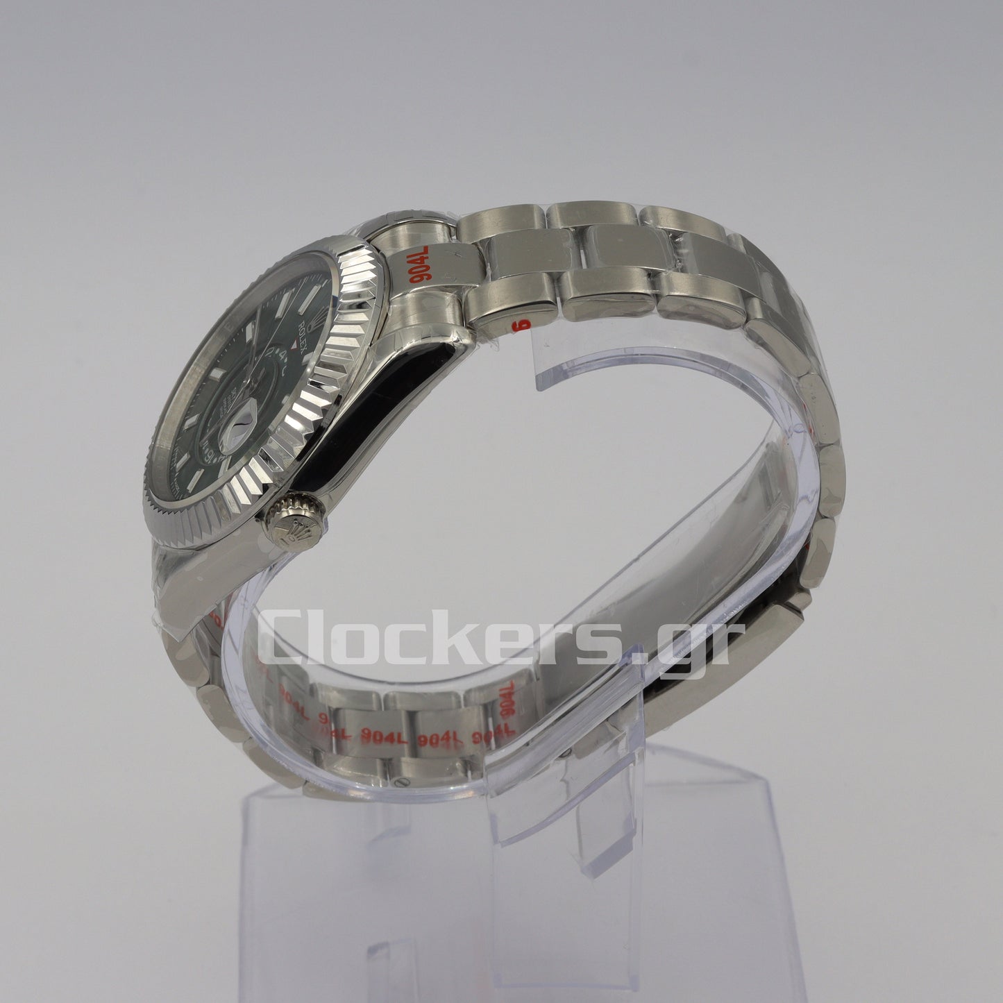 SKY-DWELLER SS  GREEN  DIAL STICK MARKERS