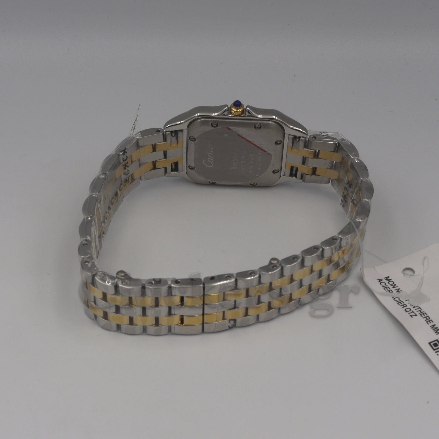 Cartier Panthère 2 Row 18k Gold Steel  Date Roman Dial with