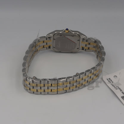 Cartier Panthère 2 Row 18k Gold Steel  Date Roman Dial with