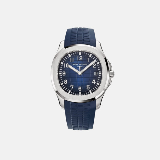 PATEK PHILIPPE AQUANAUT TIME BLUE DIAL AUTOMATIC 5164A-001 CLONE