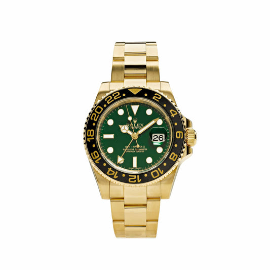 GMT-MASTER II SS GOLD GREEN CERAMIC BEZEL 40MM CLONE
