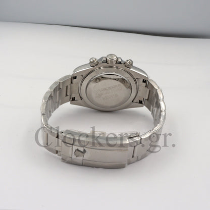 DAYTONA 18K WHITE GOLD STEEL DIAL 40MM
