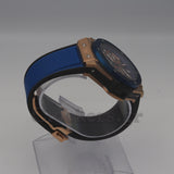 Hublot Big Bang Unico  Rose Gold - Blue Skeleton Dial - Rubber Strap
