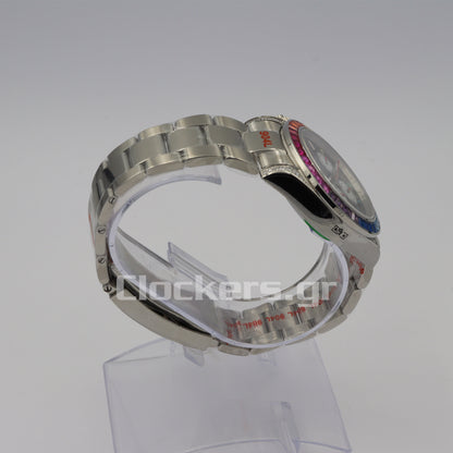 C0SMOGRAPH DAYT0NA BLACK DIAL SILVER RAINBOW 40MM