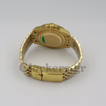 ROLEX GMT-MASTER II YELLOW GOLD BLACK DIAL CERAMIC BEZEL 40MM