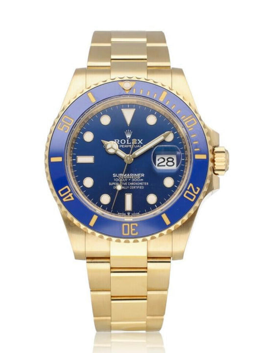 SUBMARINER GOLD BLUE DIAL CERAMIC BEZEL 40MM CLONE