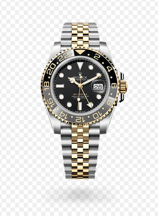 GMT-MASTER II 2-TONE GOLD BLACK DIAL CERAMIC BEZEL 40MM