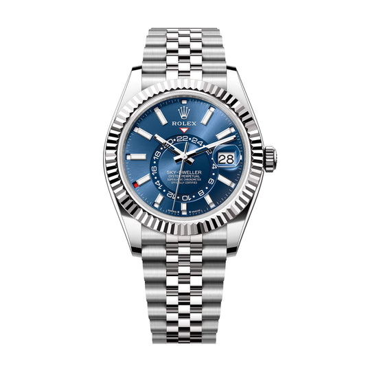 SKY-DWELLER BLUE DIAL AUTOMATIC MEN'S JUBILEE WATCH