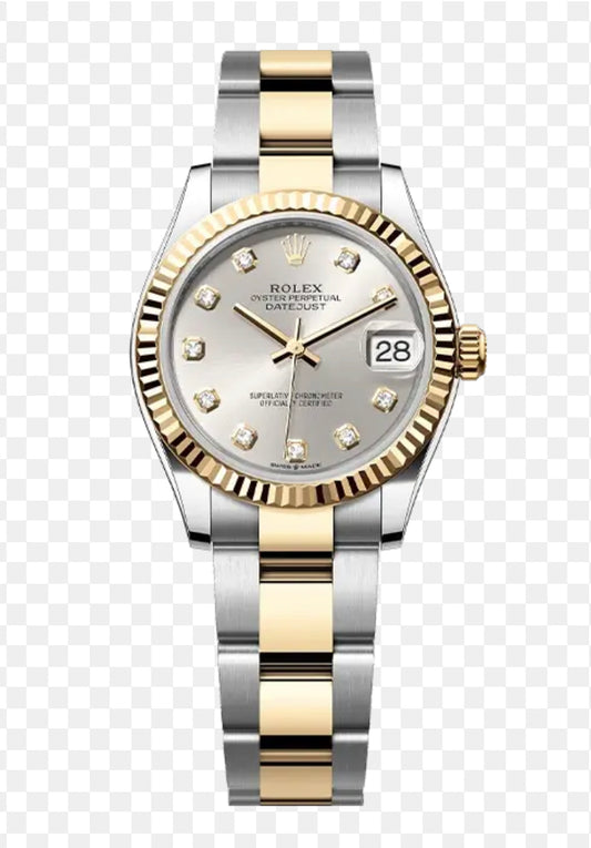 DATEJUST 31MM 2-TONE GOLD GRAY DIAL STICK MARKERS CLONE