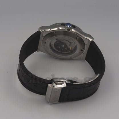 HUBLOT CLASSIC FUSION KING  WATCH - 42 MM - BLACK DIAL - SS BLACK RUBBER  STRAP