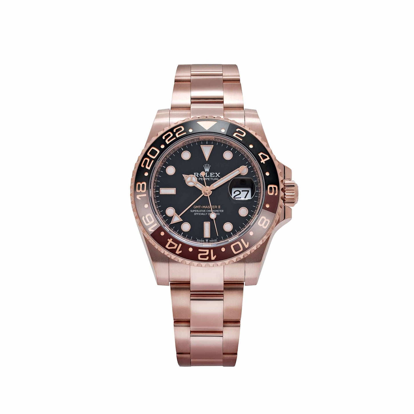 GMT-MASTER II 18K ROSE GOLD OYSTER CERAMIC BEZEL 40MM