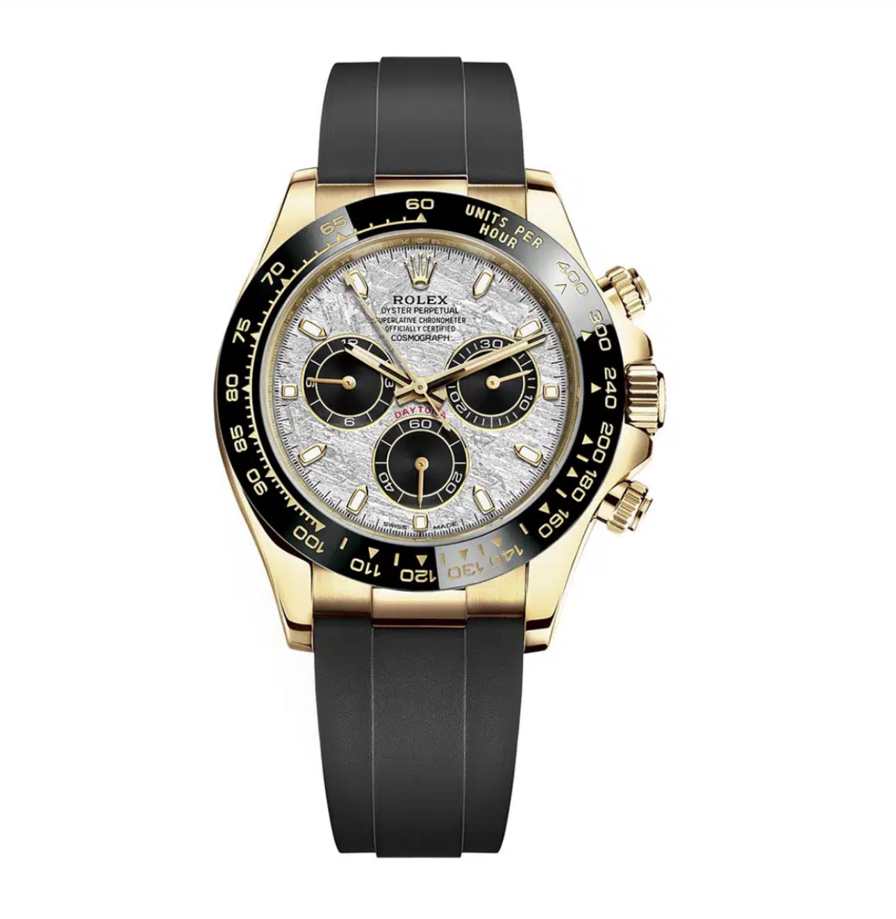 C0SM0GRAPH DAYT0NA RUBBER STRAP CERAMIC BEZEL 40MM