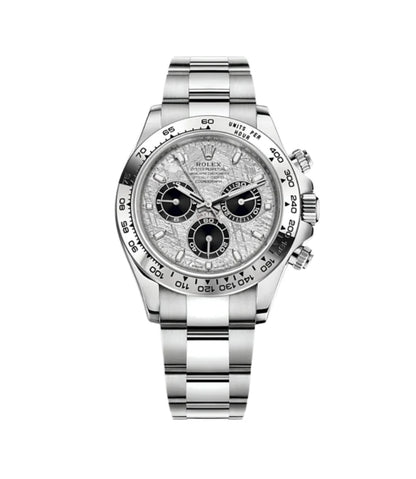 DAYT0NA 18K WHITE GOLD STEEL DIAL 40MM