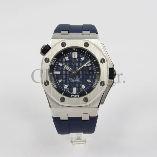 AUDEMARS PIGUET ROYAL OAK OFFSHORE DIVER 15710ST.OO.A052CA.01 BLUE INDEX STAINLESS STEEL RUBBER