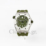 AUDEMARS PIGUET ROYAL OAK OFFSHORE DIVER 15710ST.OO.A052CA.01 KHAKI INDEX STAINLESS STEEL RUBBER  CLONE