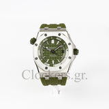 AUDEMARS PIGUET ROYAL OAK OFFSHORE DIVER 15710ST.OO.A052CA.01 KHAKI INDEX STAINLESS STEEL RUBBER  CLONE