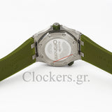 AUDEMARS PIGUET ROYAL OAK OFFSHORE DIVER 15710ST.OO.A052CA.01 KHAKI INDEX STAINLESS STEEL RUBBER  CLONE
