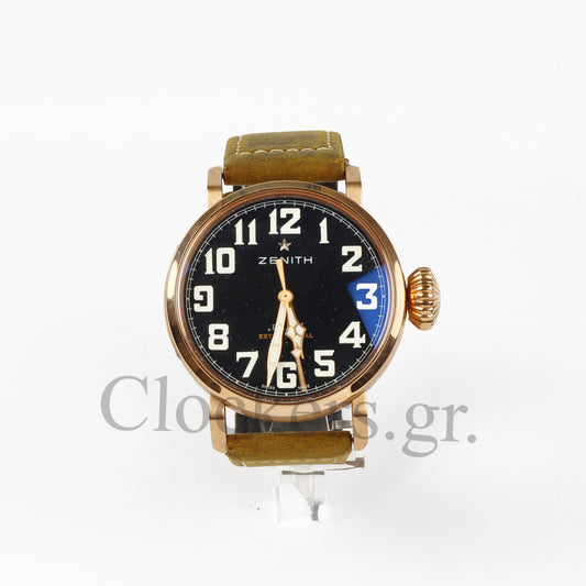 ZENITH PILOT TYPE 20 EXTRA SPECIAL VINTAGE STYLE BLACK DIAL SWISS 11 MIRROR  WATCH