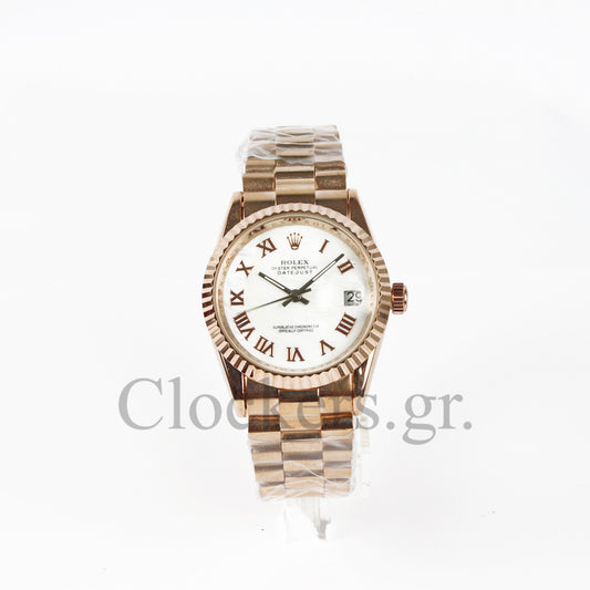 DATEJUST 36MM ROSE GOLD OYSTER SOMON DIAL RHOMAN MARKERS