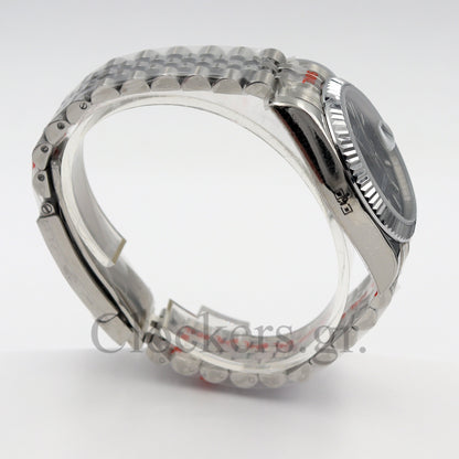 DATEJUST 41MM SS SILVER  SIVER DIAL STCIKS MARKERS