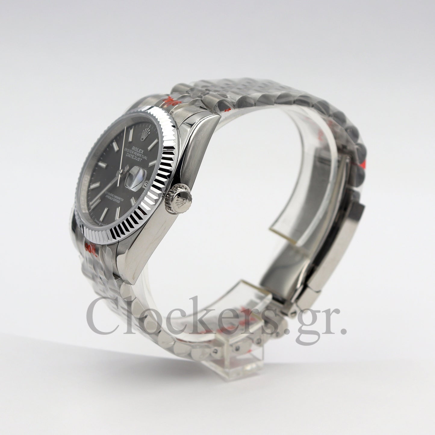 DATEJUST 41MM - 36 MM SS SILVER JUBILEE GRAY DIAL STCIKS MARKERS