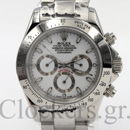 C0SM0GRAPH DAYT0NA WHITE DIAL SS 40MM