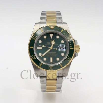 SUBMARINER 2-TONE GREEN CERAMIC BEZEL 40MM
