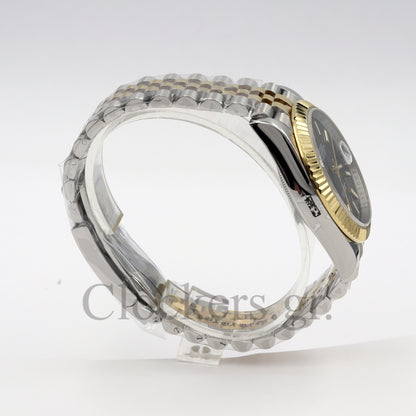 DATE JUST 36MM 2-TONE GOLD JUBILEE BLACK DIAL DIAMONDS MARKERS