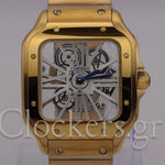 CARTIER SANTOS NEW 2023 SANTOS DE CARTIER SKELETON  GOLD