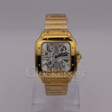 CARTIER SANTOS NEW 2023 SANTOS DE CARTIER SKELETON  GOLD