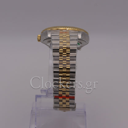 SKY-DWELLER 2-TONE BLACK GOLD DIAL STICK MARKERS  jubilee
